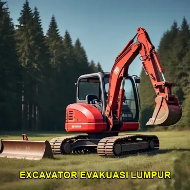 Excavator untuk Evakuasi Lumpur di Sungai Sleman dekat Candi Prambanan